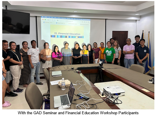 Financial Workshop and GAD Seminar Participants FSM