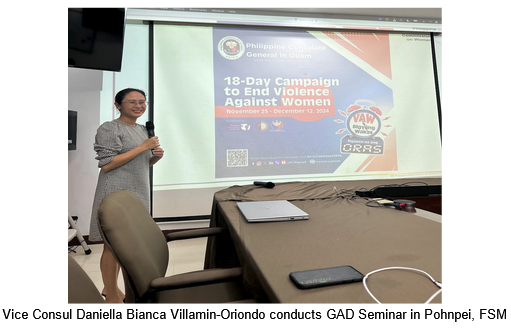 Financial Workshop and GAD Seminar Pohnpei FSM
