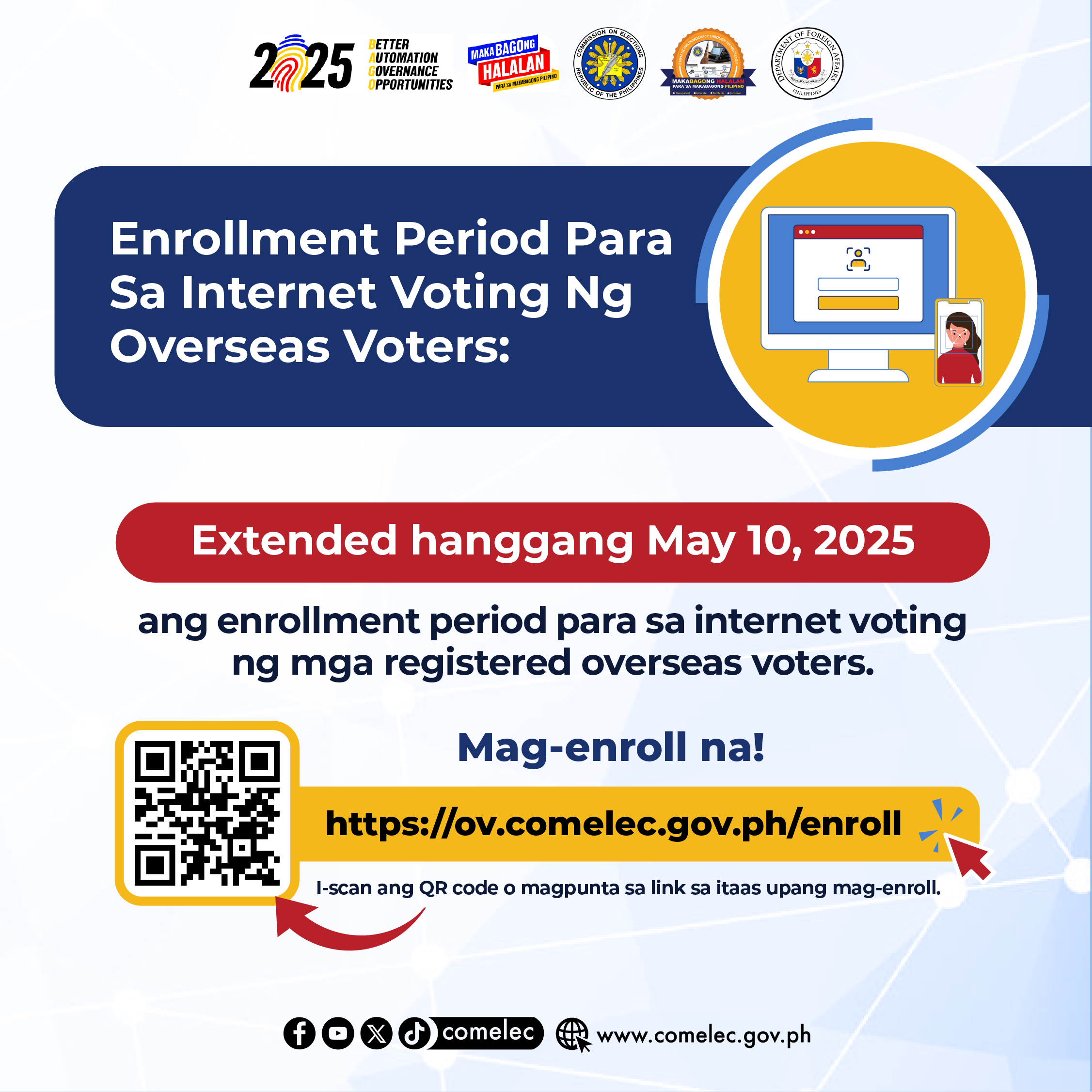Internet Voting Extension of Enrollment Poster 02
