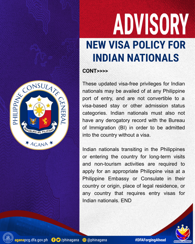 Announcement Visa for Indian Nationals2