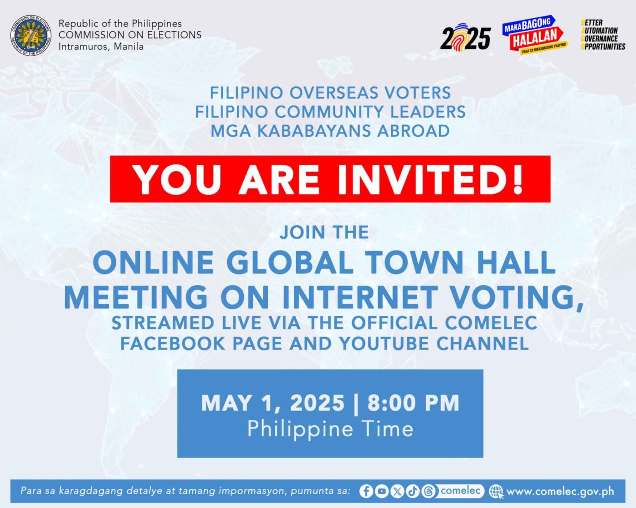 Online Global Town Hall Meeting on Internet Voting